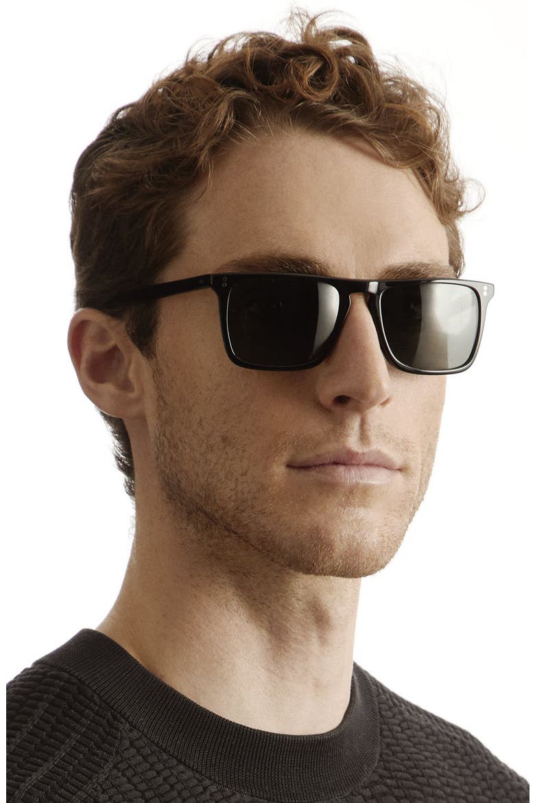 Oliver Peoples Bernardo 56mm Polarized Square Sunglasses (Men
