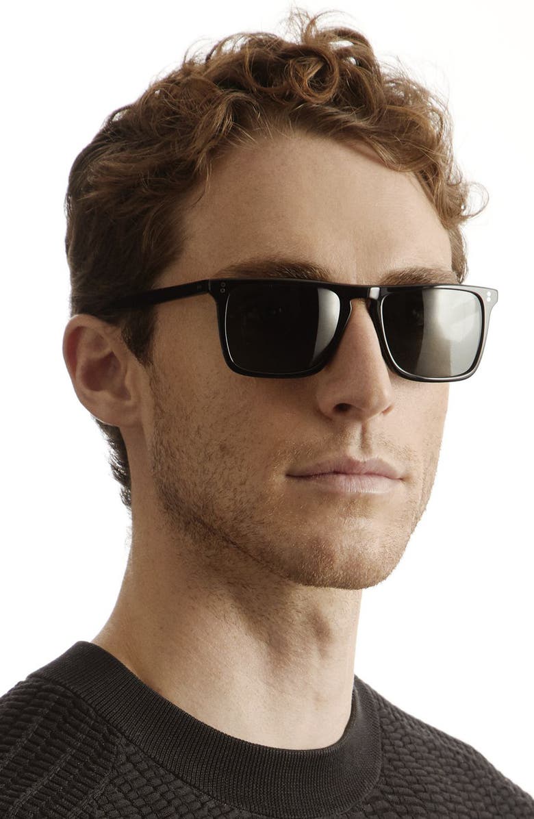 Oliver Peoples Bernardo 56mm Polarized Square Sunglasses, Alternate, color,
