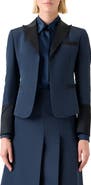 Akris Deneuve Silk Crop Blazer