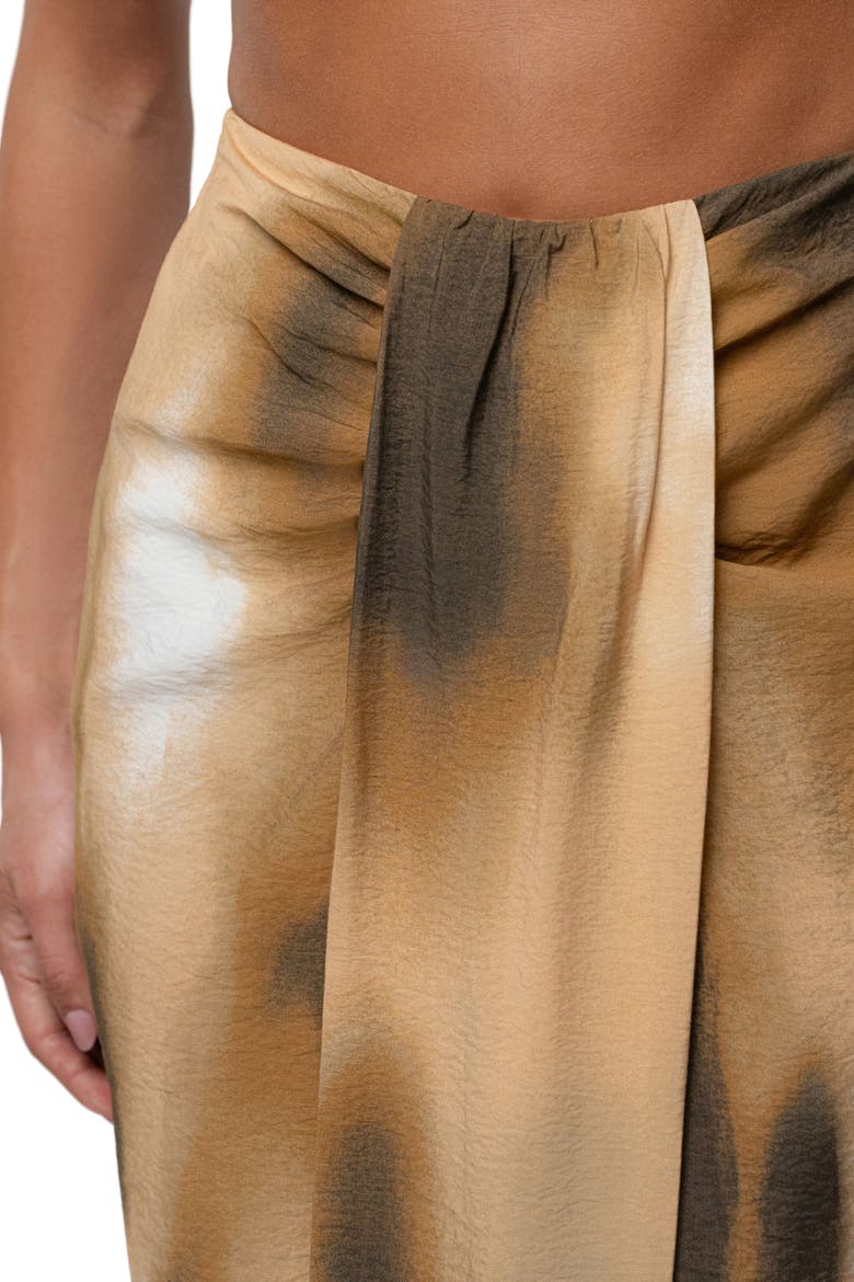 Flowing Elegance Maxi Skirt, Alternate, color, Brown