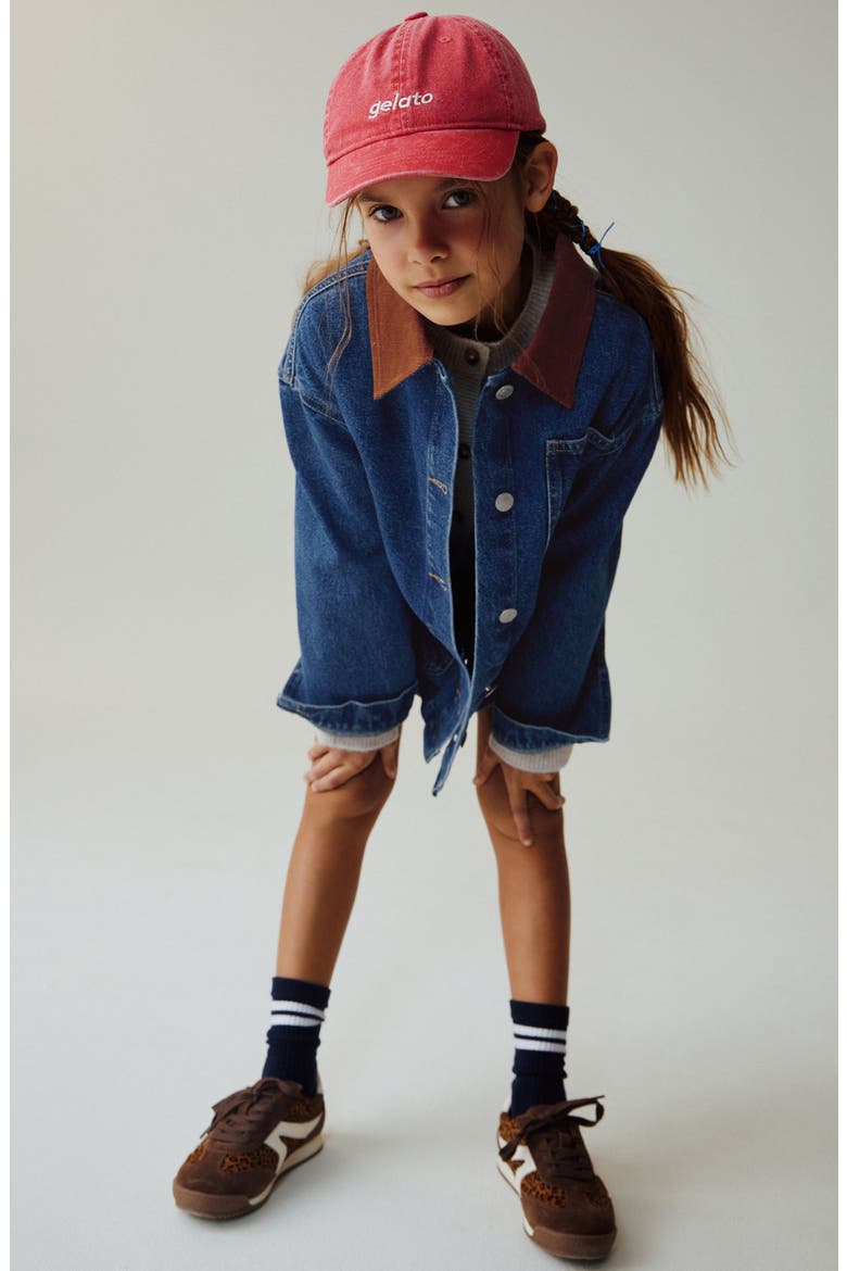 Kids' Denim Carpenter Jacket, Alternate, color, BLUE