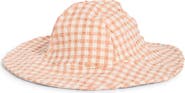 QUINCY MAE Gingham Sun Hat