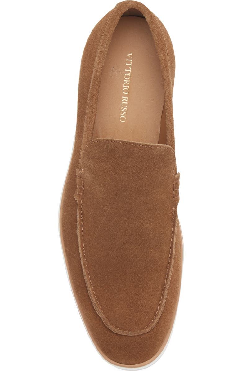 VITTORIO RUSSO Alto Loafer, Alternate, color, Silk Suede Brown