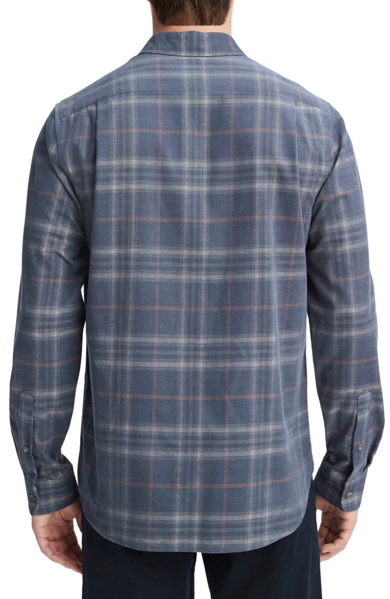 Vince Plaid Corduroy Button-Up Shirt, Alternate, color, 