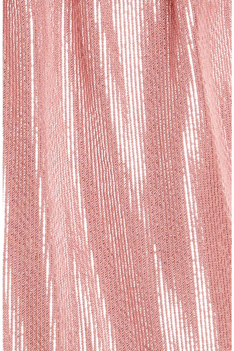 Ruffle Detail Metallic Silk Blend Camisole, Alternate, color, ROSE