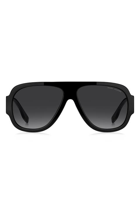 59mm Gradient Pilot Sunglasses