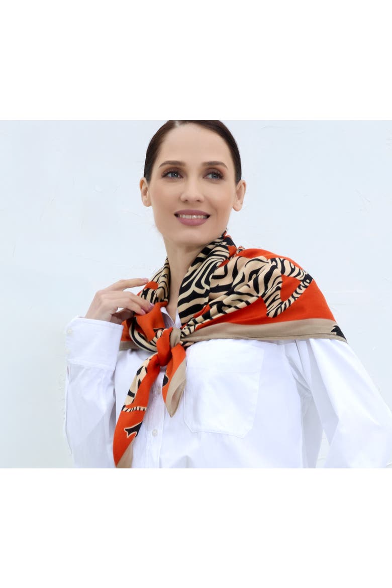 The Kensington Scarf, Main, color, Orange