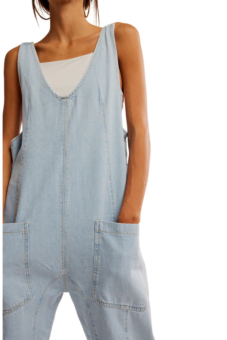 High Roller Denim Jumpsuit, Alternate, color, WHIMSY