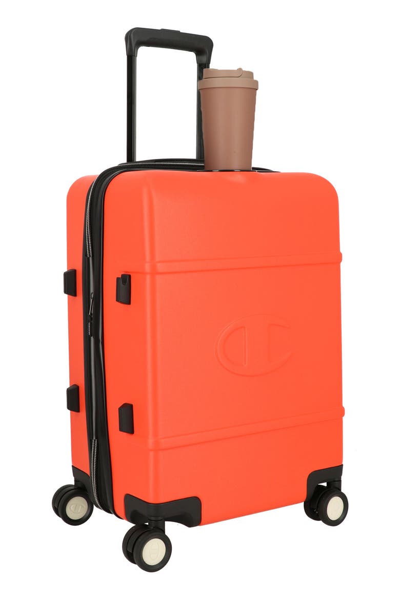 Tracker 21-Inch Expandable Spinner Carry-On, Alternate, color, MANDARIN RED