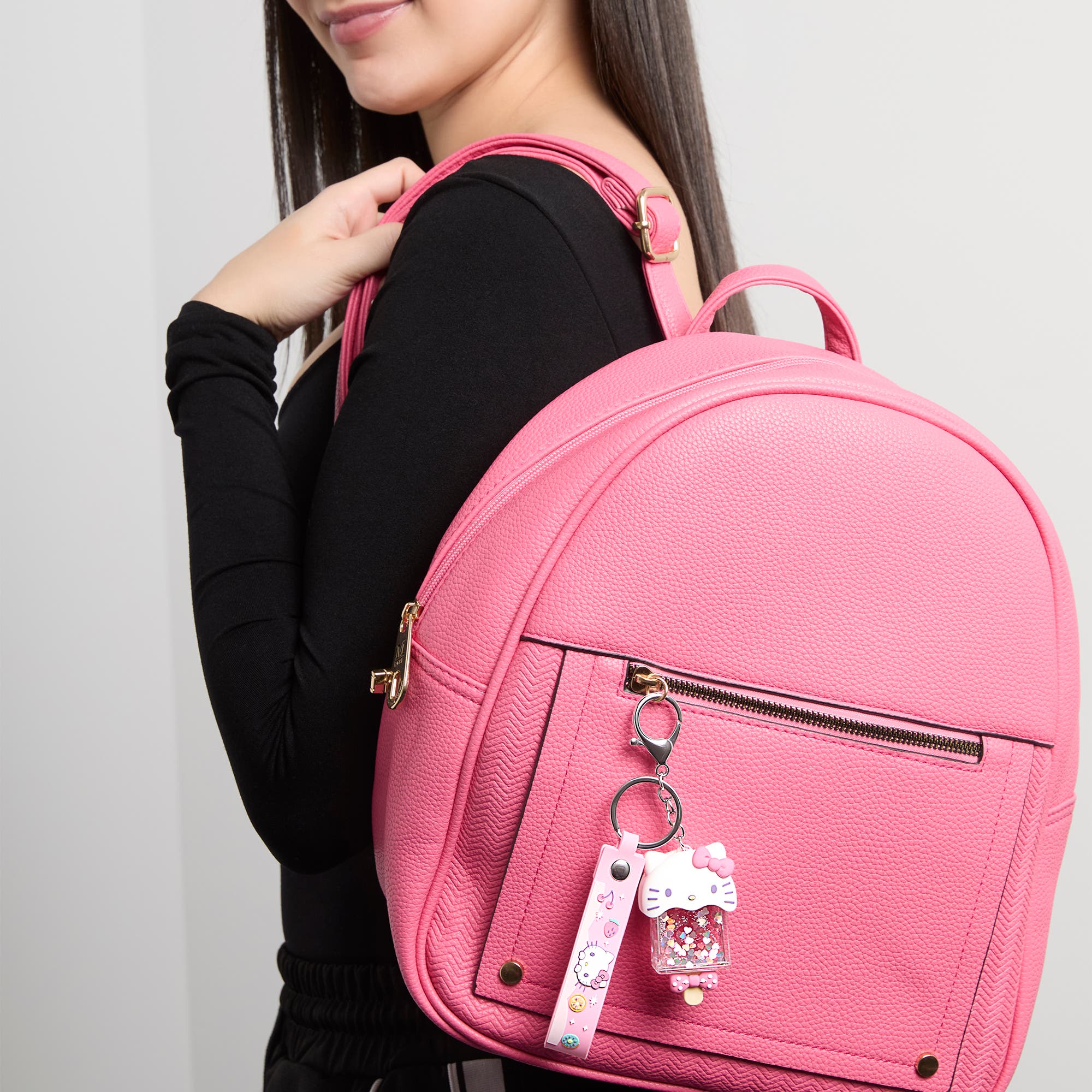 Hello Kitty Acrylic Liquid Popsicle Keychain, Alternate, color, Pink