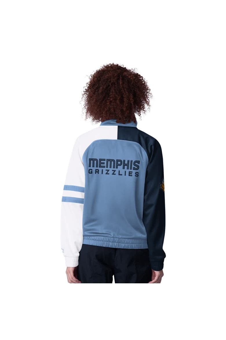 Women's Starter Light Blue Memphis Grizzlies Line Up Dolman Raglan Full-Zip Track Jacket, Alternate, color, Light Blue