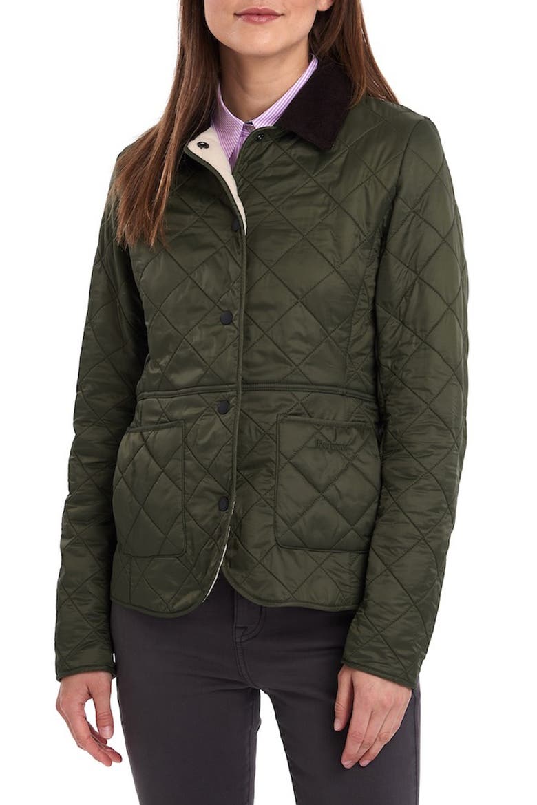 Deveron Polarquilt Quilted Jacket, Alternate, color, OLIVE/PEARL