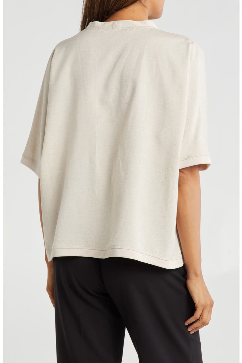 Single Button Short Sleeve Cardigan, Alternate, color, SAND
