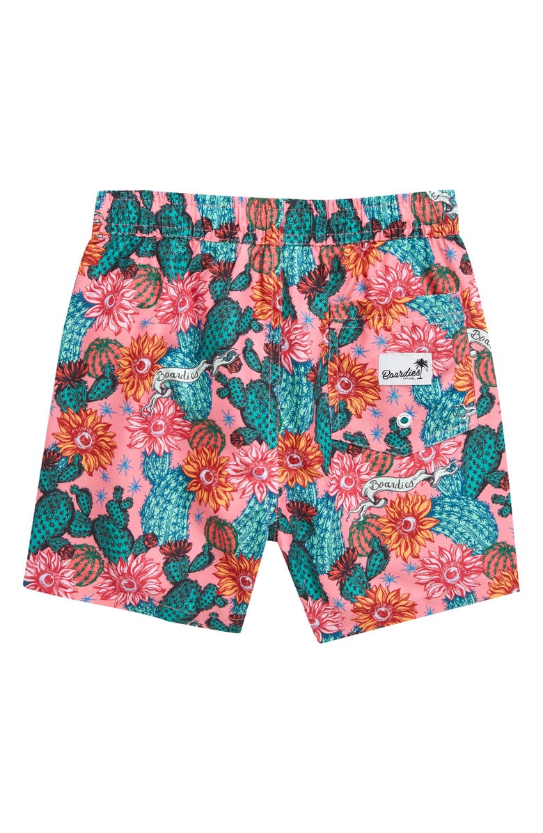 Boardies Kids' Cactus Eyeballs Graphic Swim Trunks, Alternate, color, 