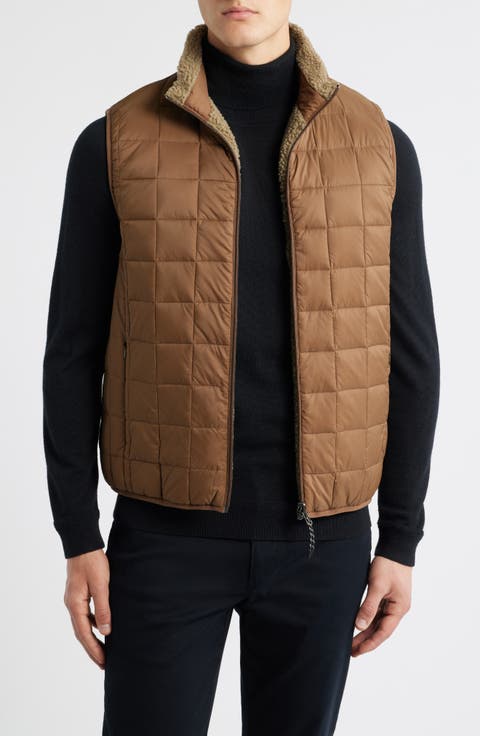 Reversible High Pile Fleece & 800 Fill Power Down Quilted Vest