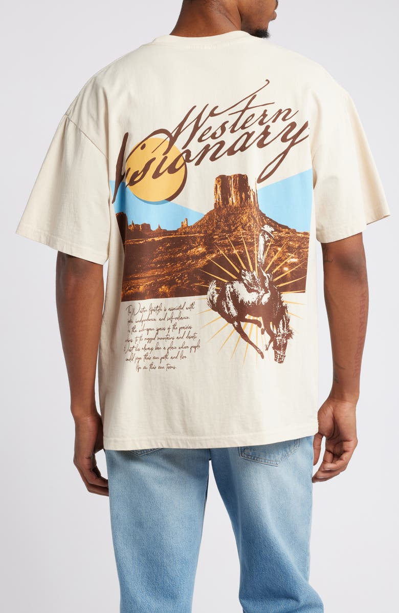 ID Supply Co Western Visionary Oversize Graphic T-Shirt, Alternate, color, Cream