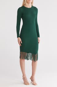 Nanette Lepore Long Sleeve Sweater Dress