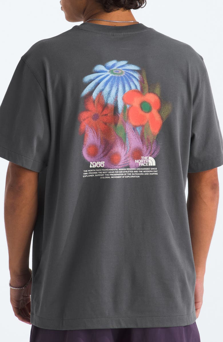 The North Face 1966 Flora Relaxed Fit Graphic T-Shirt, Alternate, color, Anthracite Grey