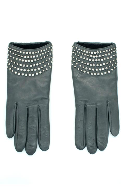 Studded Nappa Leather Gloves