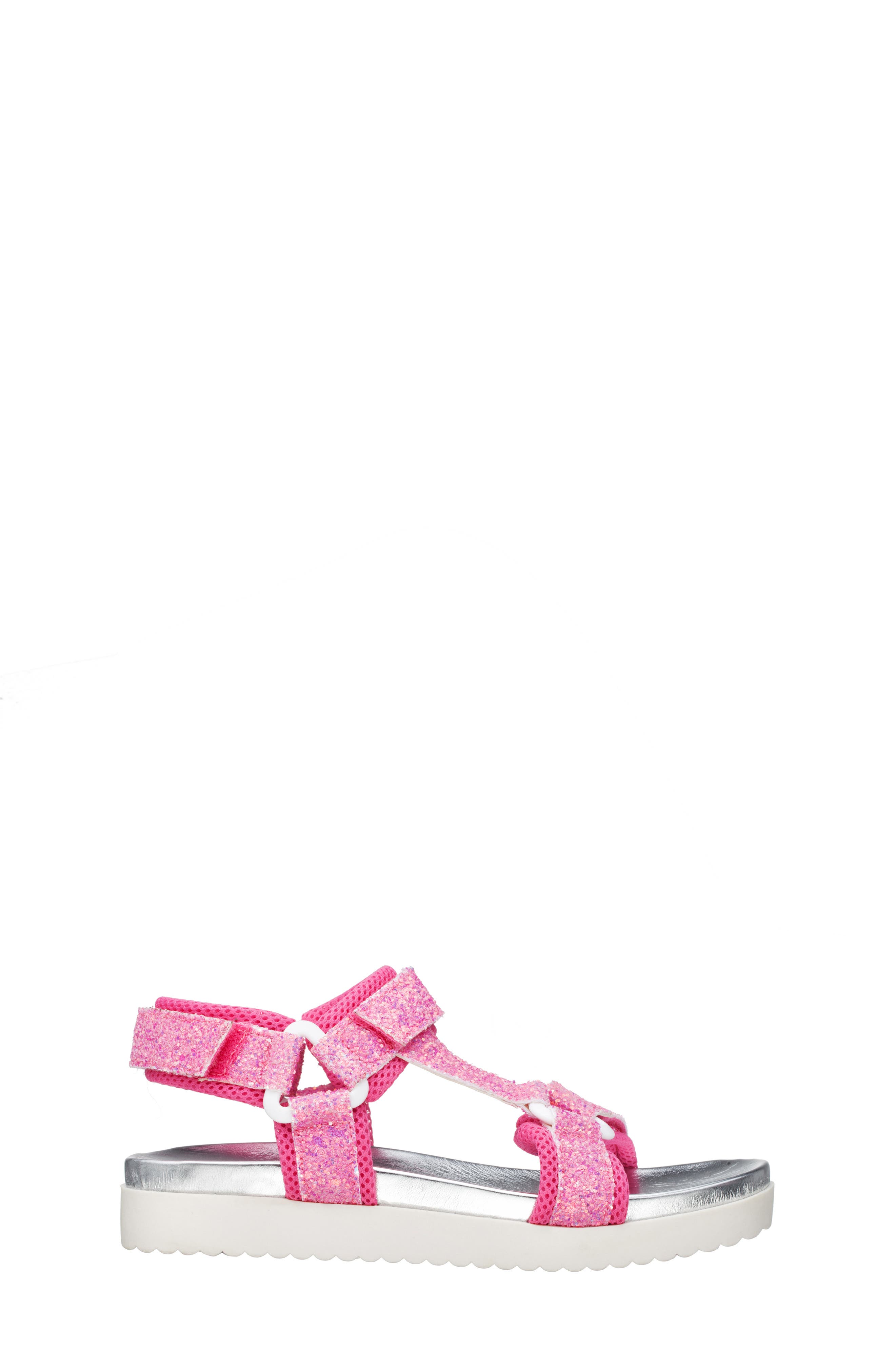Nina Kids' Anjelita Sandal, Alternate, color, Pink Chunky Glitter