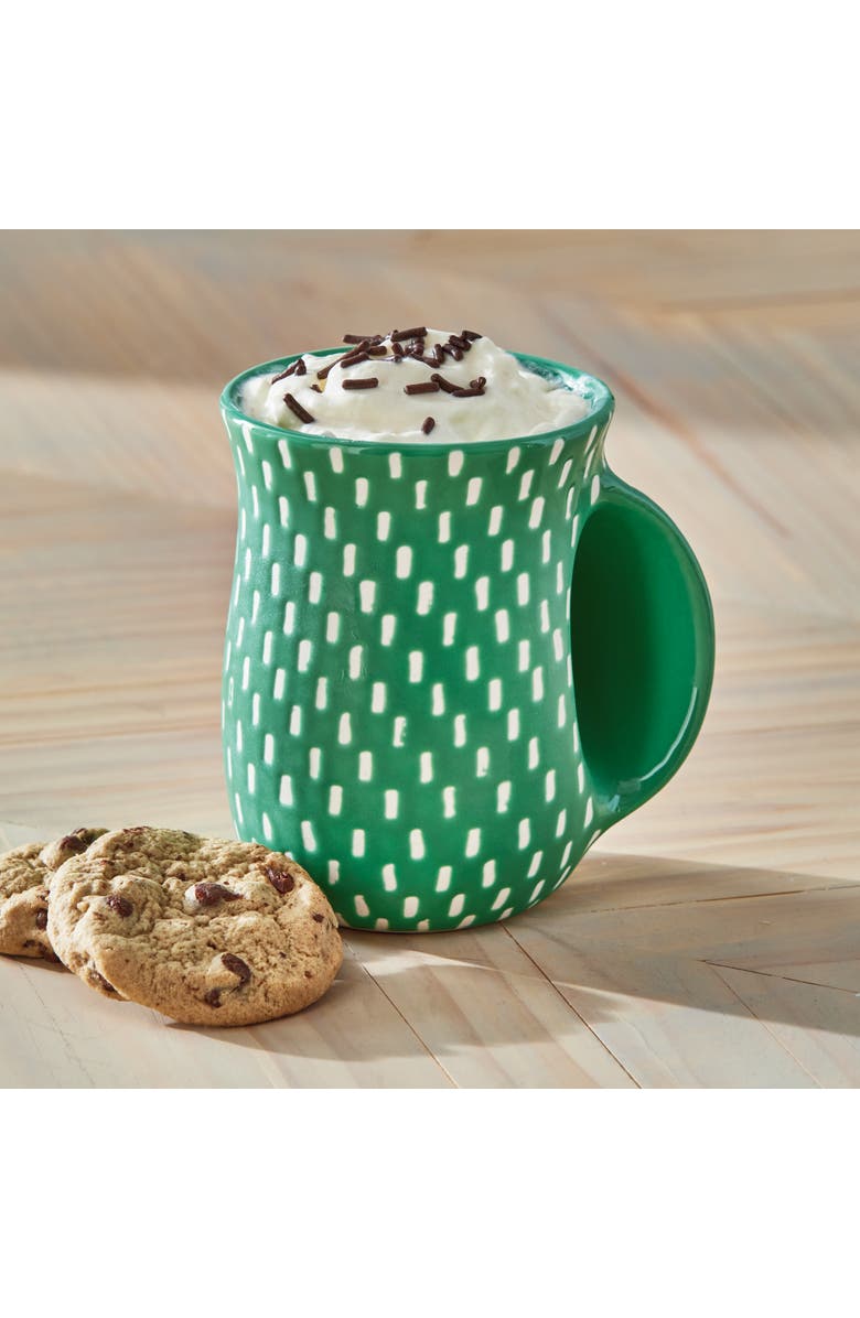 tag Handwarmer Mug for Cozy Drinks and Warm Hands, Alternate, color, Blue