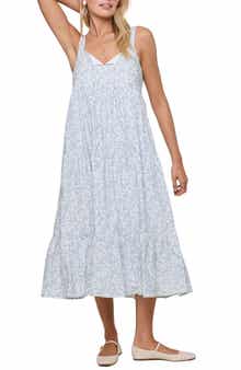 Flroal Tiered Midi Dress