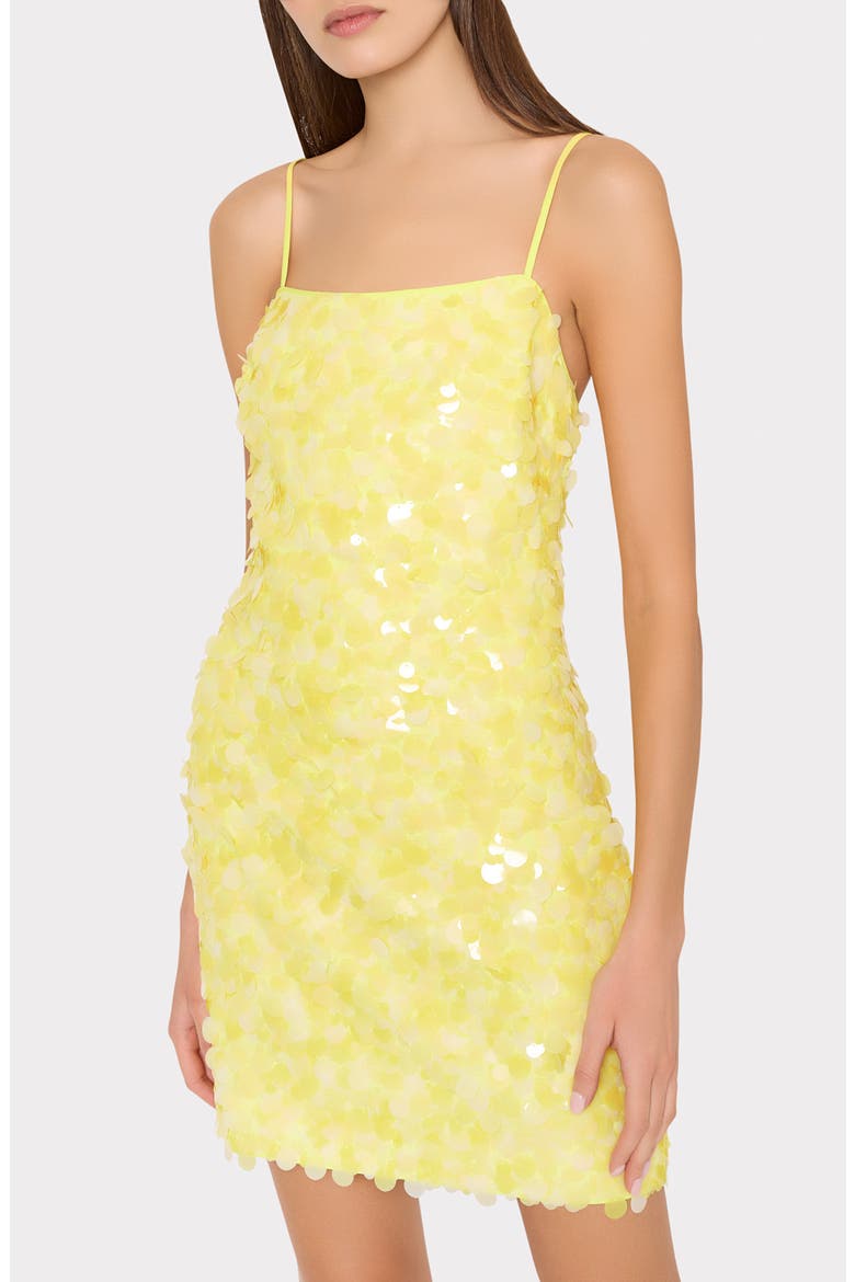 Colette Sequin Minidress, Alternate, color, YELLOW