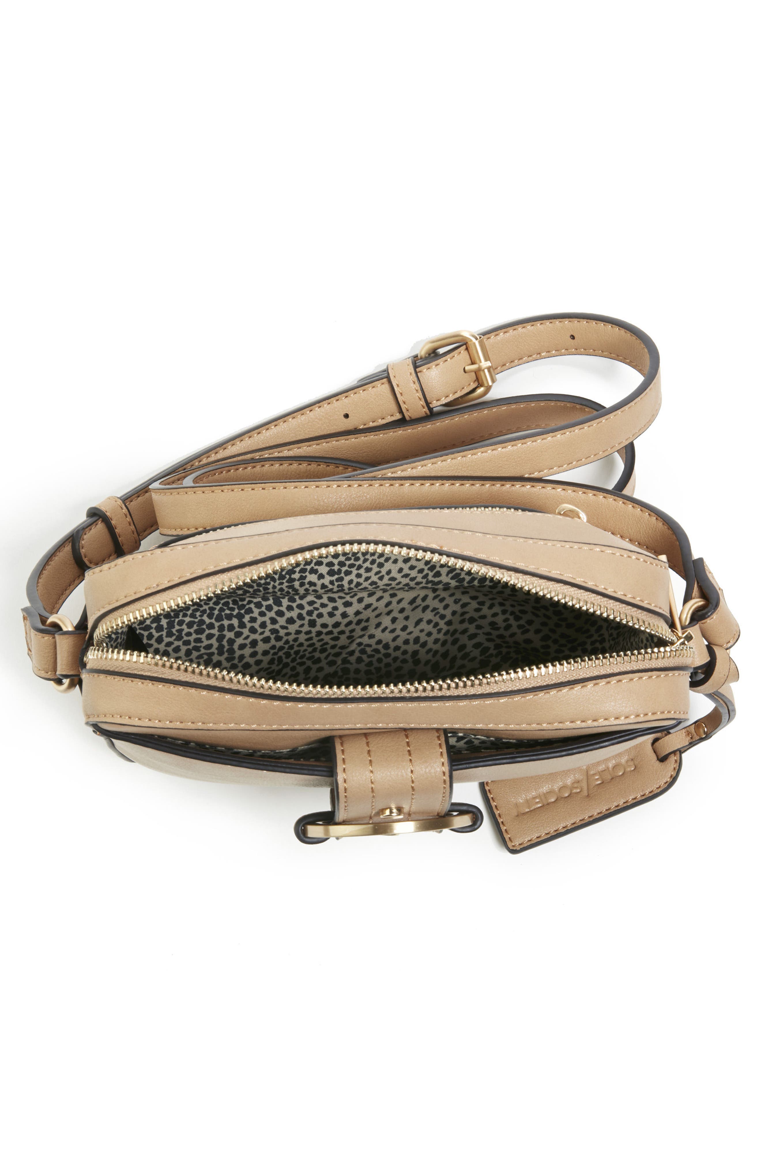 Sole Society Faux Leather Camera Crossbody Bag, Alternate, color, 
