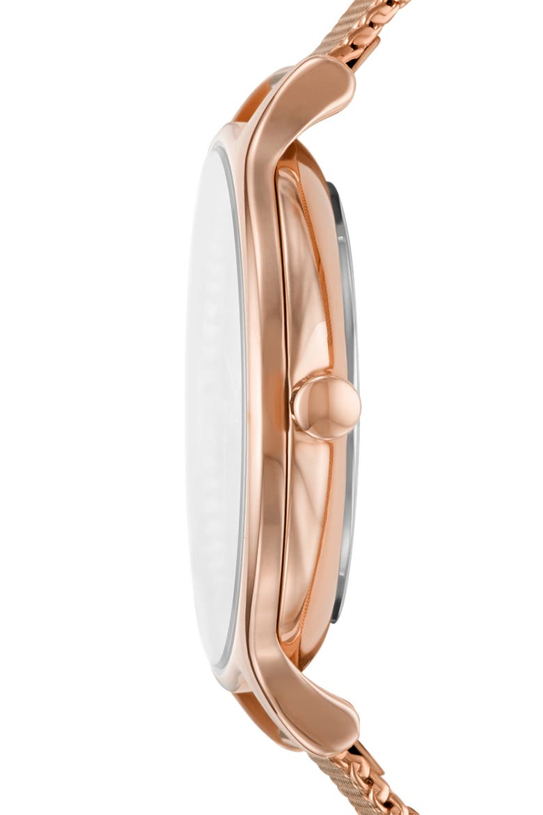 Anita Mesh Strap Watch, 30mm, Alternate, color, ROSE GOLD