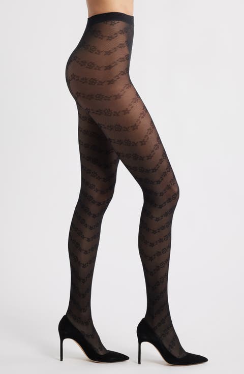 Chevron Sheer Tights