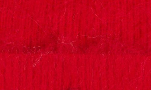 Isabel Marant Festive Rib Logo Beanie In Red