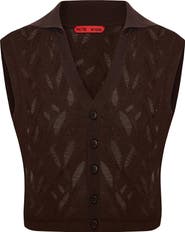 PCFG Cropped Ripped Knit Top