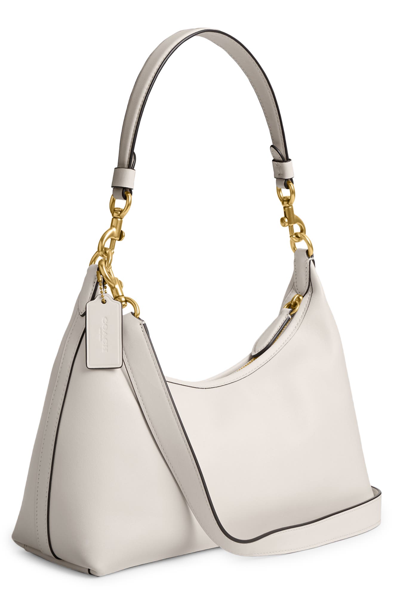 COACH Juliet Glove Tanned Leather Shoulder Bag, Alternate, color, B4/Chalk