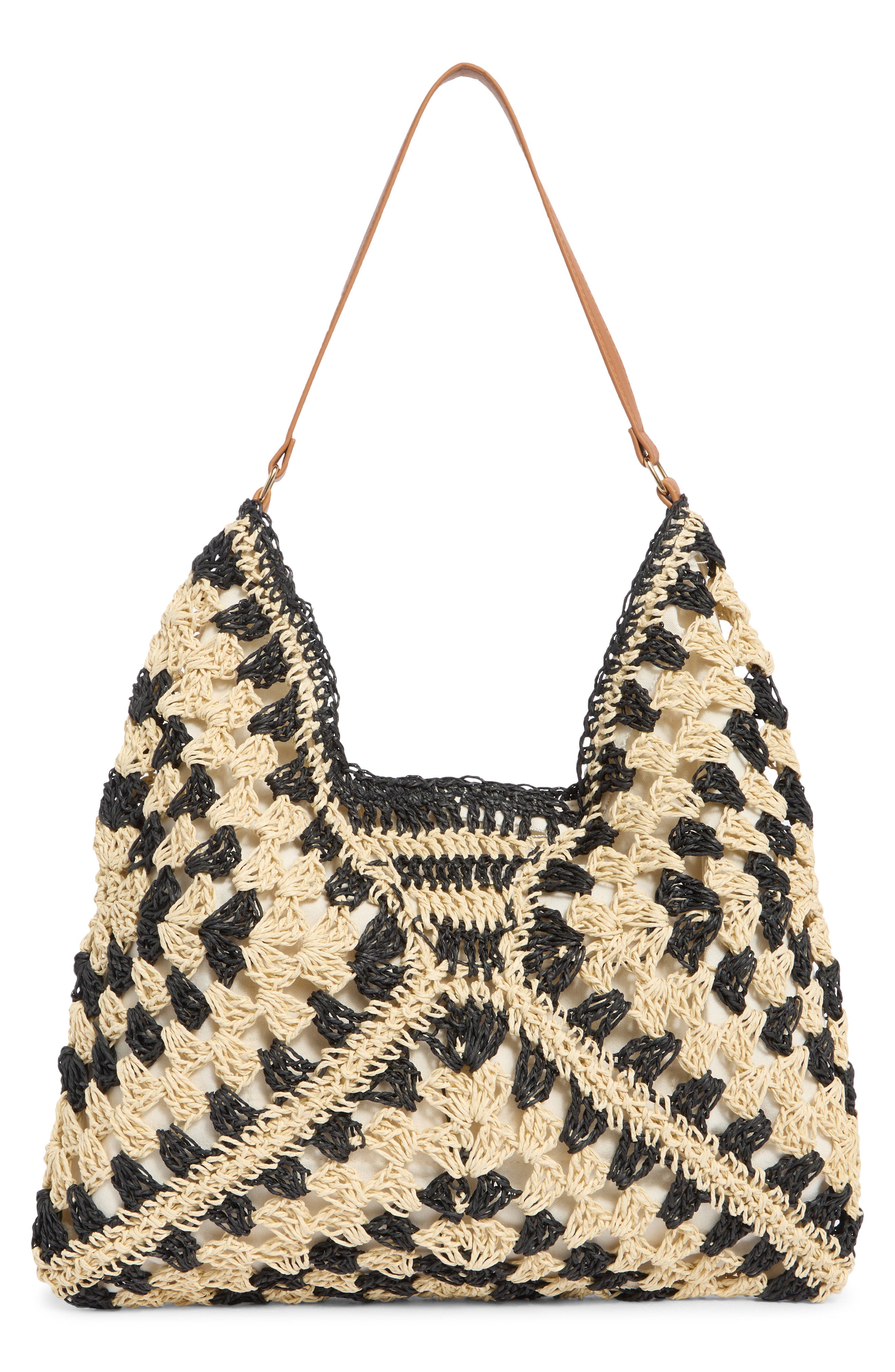 Dolce Vita Bloom Straw Shoulder Bag