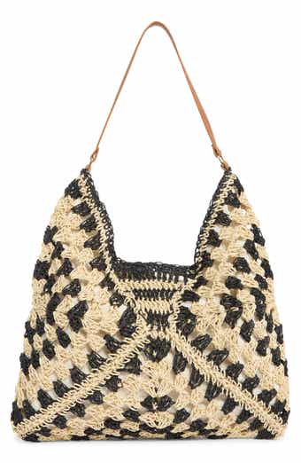 Dolce Vita Bloom Straw Shoulder Bag