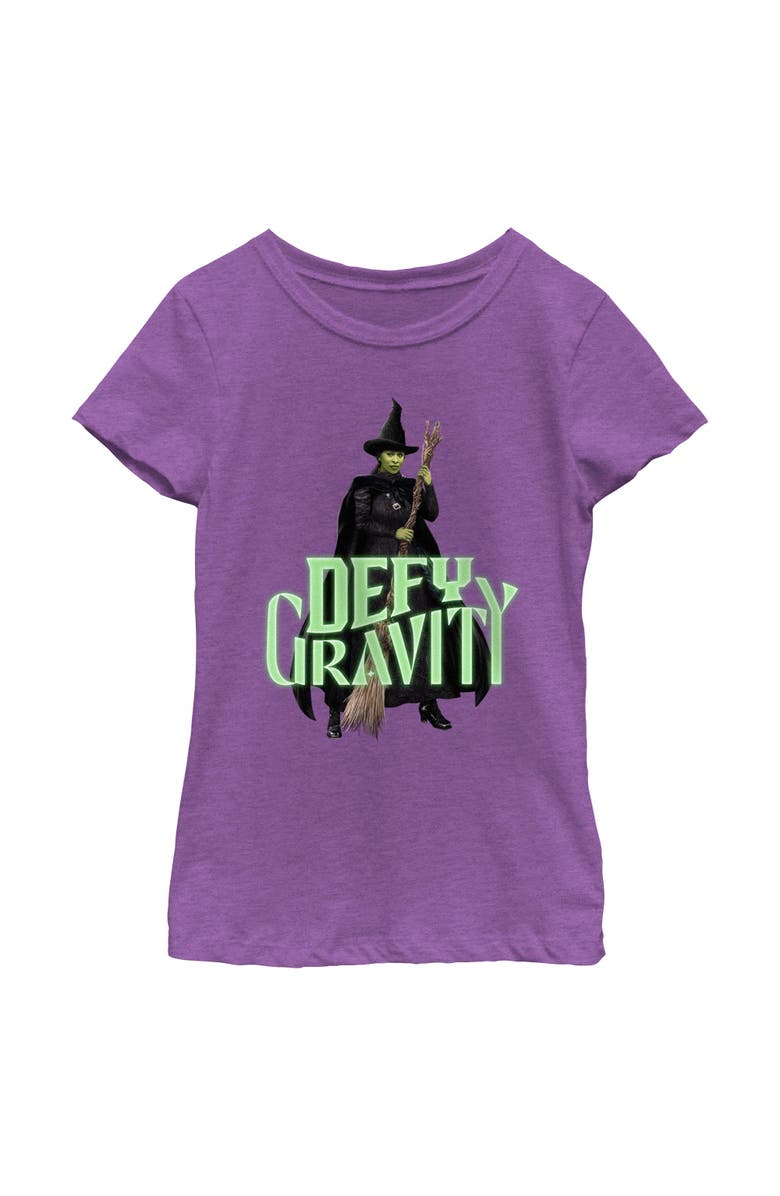 Wicked Girl's Wicked Elphaba Defy Gravity  Graphic T-Shirt, Main, color, Purple Berry