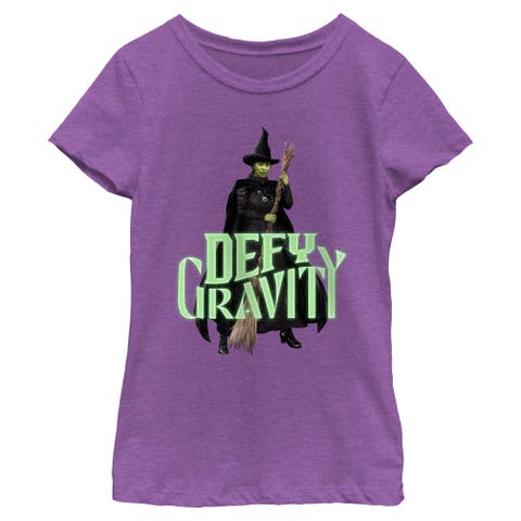 Girl's Wicked Elphaba Defy Gravity  Graphic T-Shirt