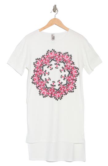 Go Couture High Low Tunic T-shirt Dress In White