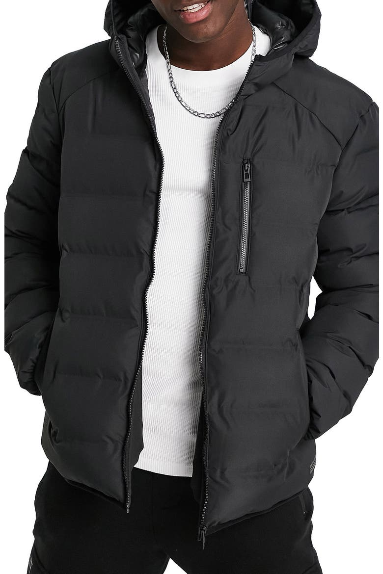 Quilted Liner Jacket, Main, color, BLACK