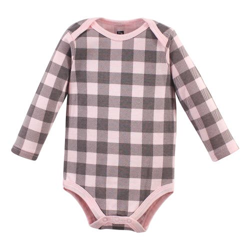 Hudson Baby Essential All-cotton Long-sleeve Bodysuit Triple Pack In Multi