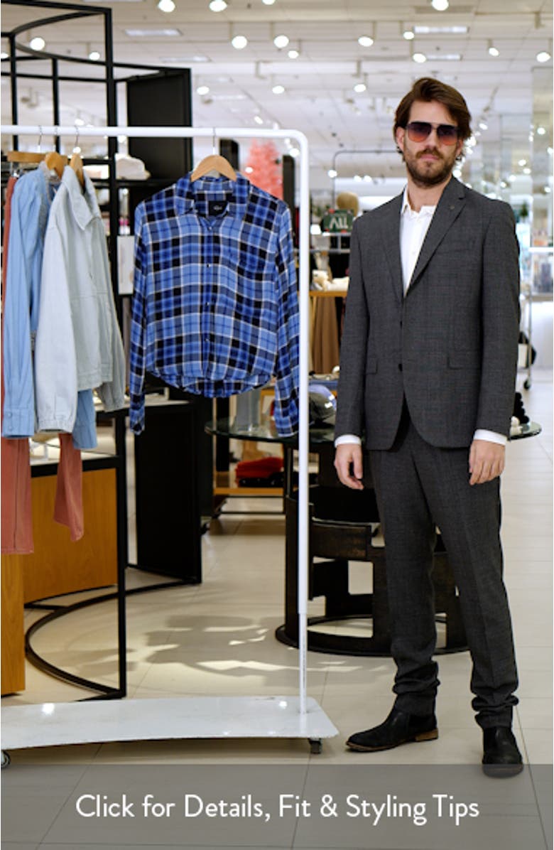 Malin Windowpane Plaid Snap-Up Shirt, sales video thumbnail