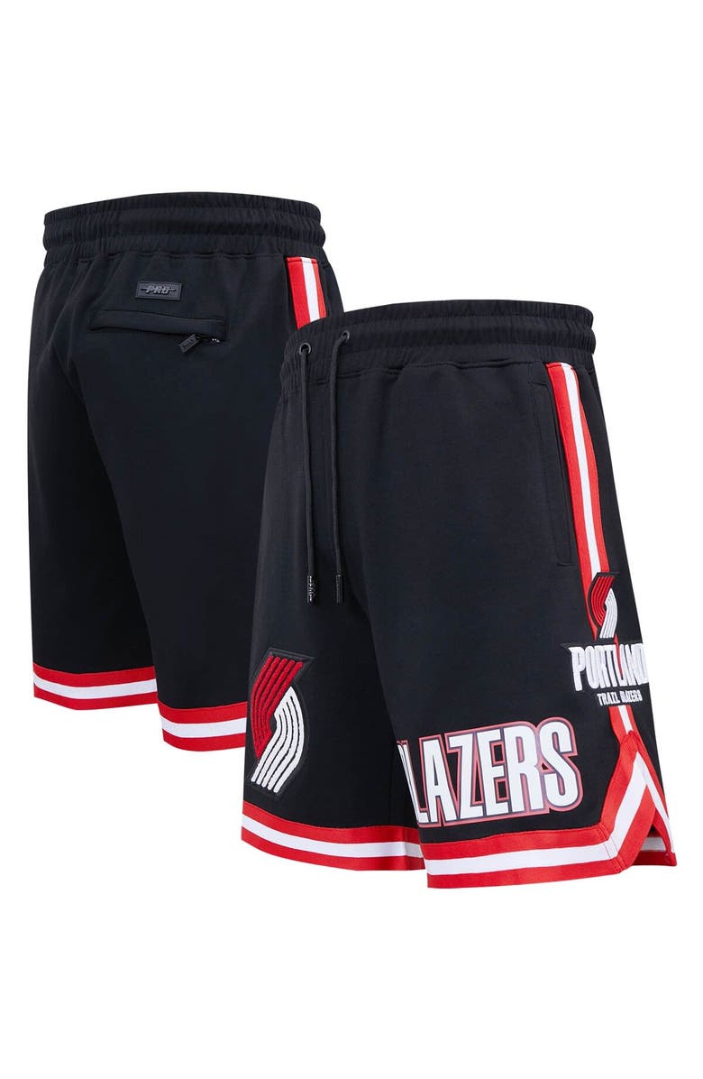 PRO STANDARD Men's Pro Standard Black Portland Trail Blazers Chenille Shorts, Main, color, 