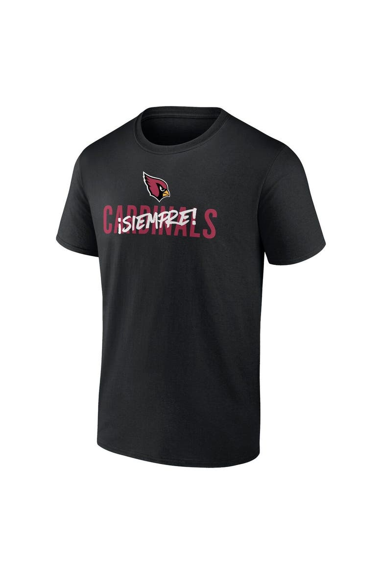 Men's Fanatics Branded Black Arizona Cardinals Siempre T-Shirt, Alternate, color, Black
