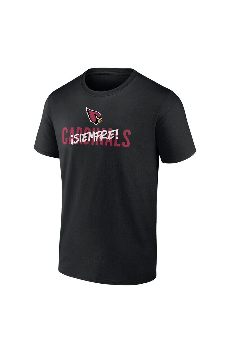 FANATICS Men's Fanatics Branded Black Arizona Cardinals Siempre T-Shirt, Alternate, color, Black