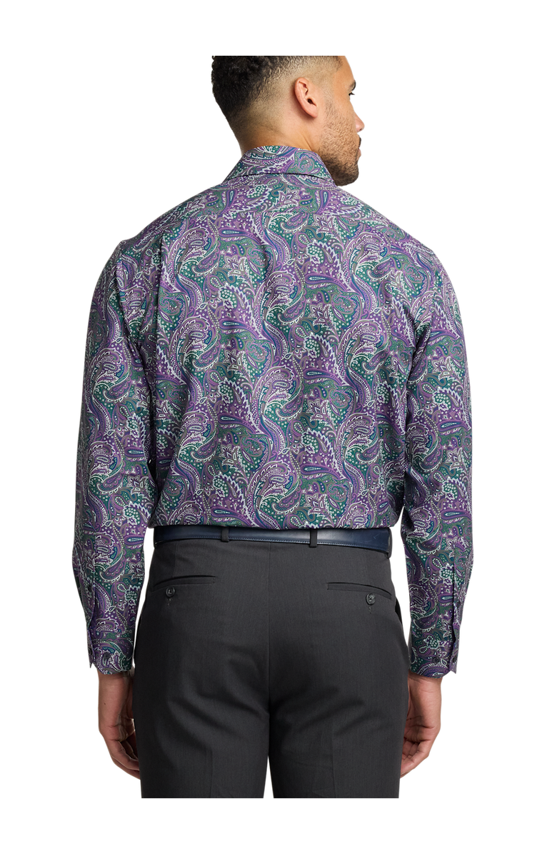 Paul Fredrick Performance Stretch Paisley Casual Shirt, Alternate, color,