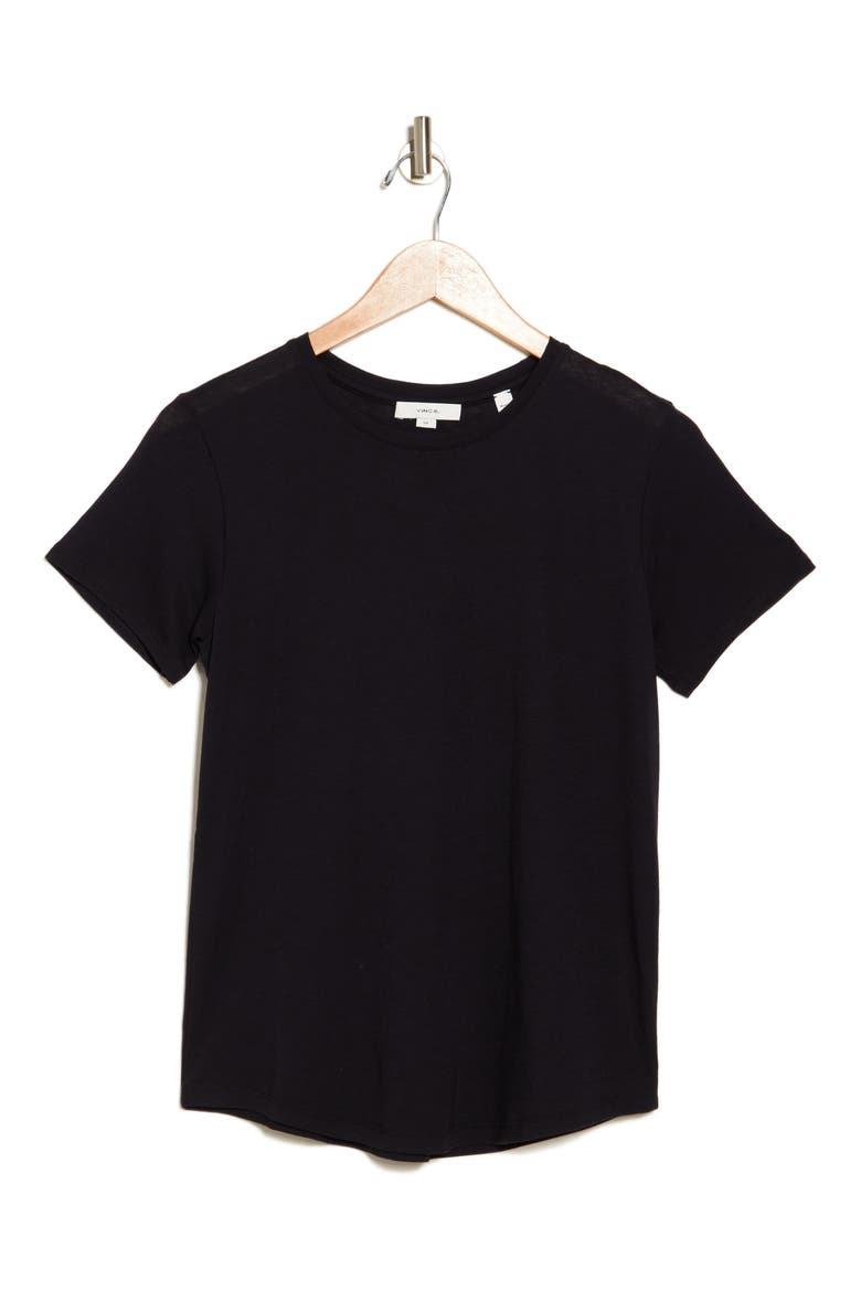 Short Sleeve Shirttail Crewneck Tee, Alternate, color, COASTAL