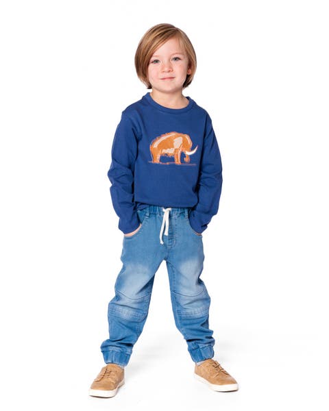 Boy Organic Cotton Long Sleeve T-Shirt (Toddler & Little Kid)