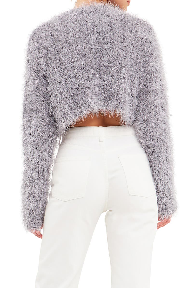 Endless Rose Feathered Crop Sweater, Alternate, color, 