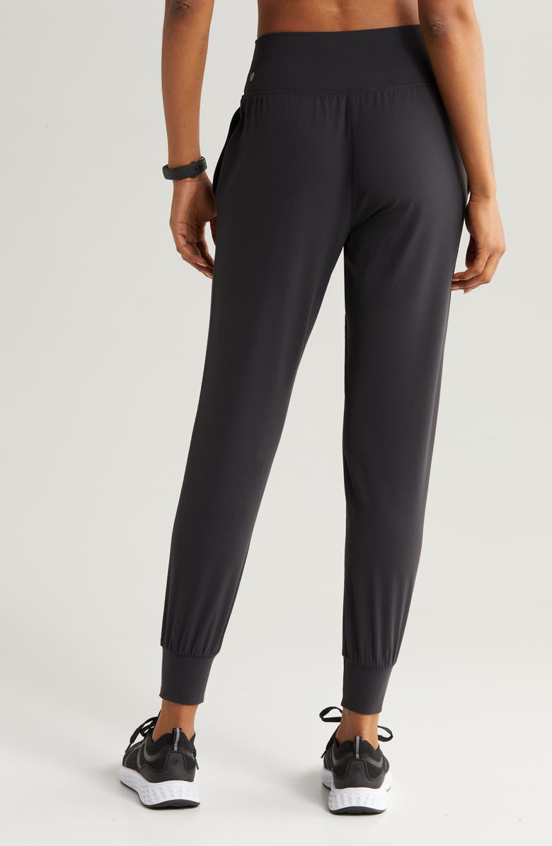 Zella Studio Luxe High Waist Slim Joggers, Alternate, color,