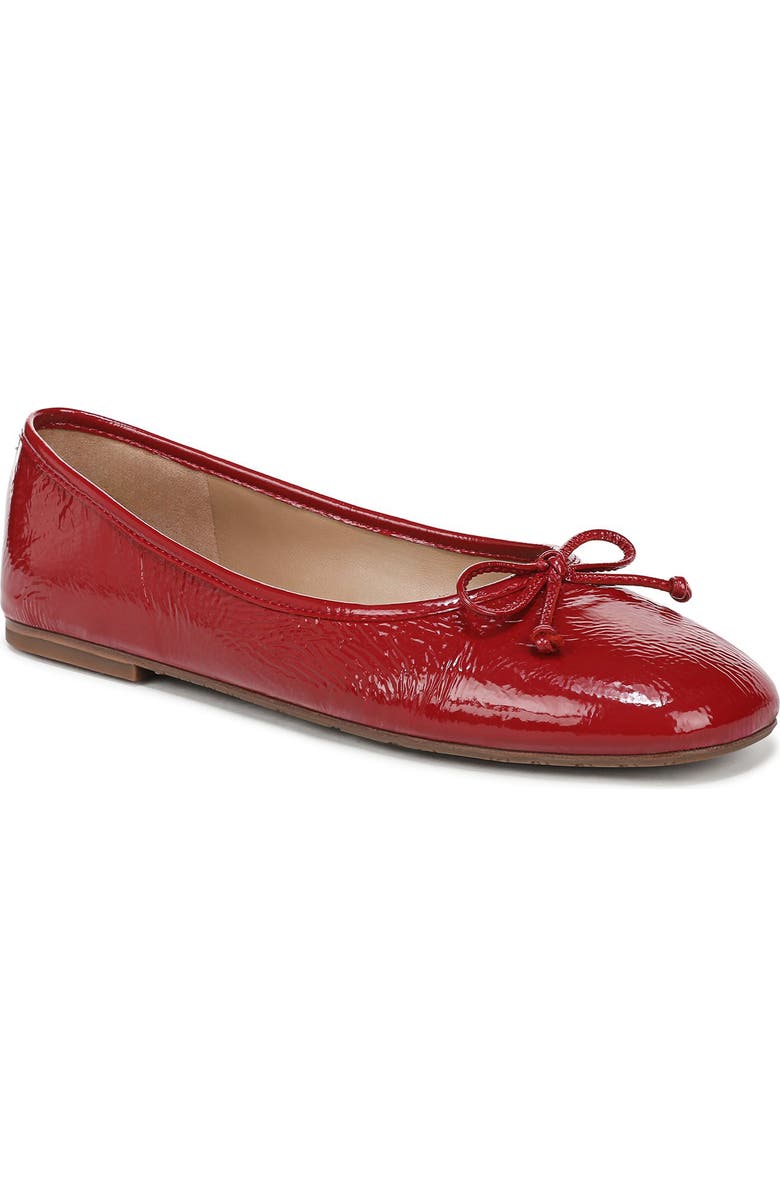 Sam Edelman Alie Ballet Flat, Main, color, Deep Scarlet